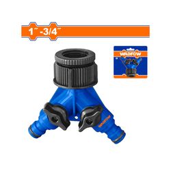 Hose Connector Plastic 1 To 3/4 2 Way