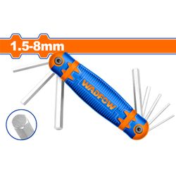 A/key Hex Knife Set Cr V 1.5mm-8mm 8pcss