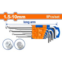 A/key B/p Long Set Cr V 1.5mm-10mm 9pcss