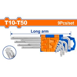 A/key Torx Long Set Cr V T10 T50 9pcss