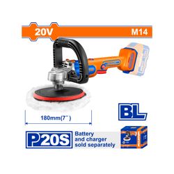 20v Ps+c/l Polisher 180mm Incl Assy