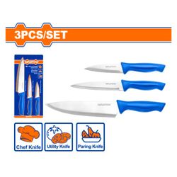 Knife Set Kitchen Ss 3pcss