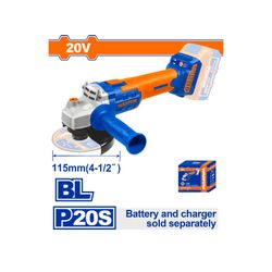20v Ps+c/l B/l A/grinder 115mm