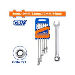 Spanner Ratchet Set Cr Mo 8-14mm 5pcss