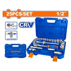 Socket Set Cr V 1/2 45t 25pcss