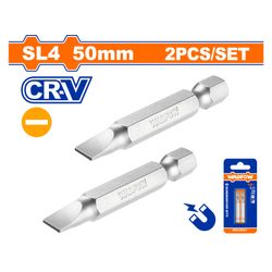 S/driver Bit Mag Set Sl4 50mm 2pcss