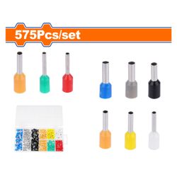 Terminal Lugs Insulated Tubular Acc Set 575pcss