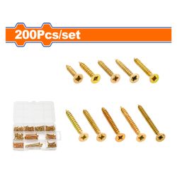 Screw Chipboard Acc Set 3-5mm 200pcs
