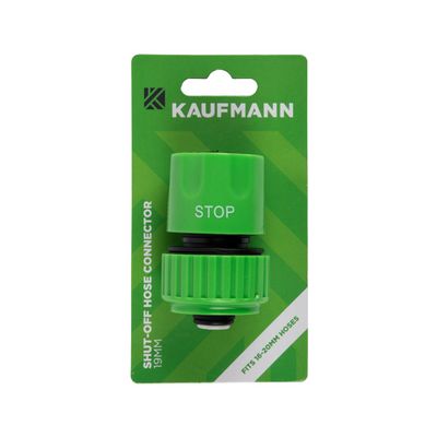 KAUFMANN 15MM CONNECTOR HOSE SHUT OFF