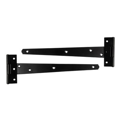 KAUFMANN TEE HINGE BLK JAPAN LD 250MM PAIR (BULK)
