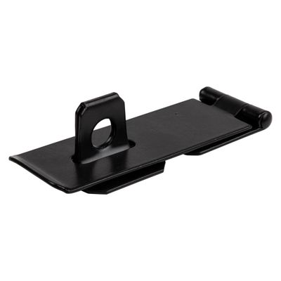 Kaufmann Hasp & Staple 90mm H/duty Blk Jap(bulk)