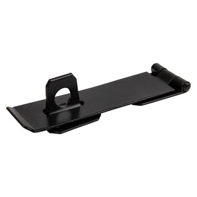 Kaufmann Hasp & Staple 115mm H/duty Blk Jap(bulk)