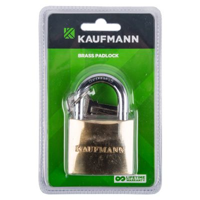 KAUFMANN PADLOCK BRASS 40MM