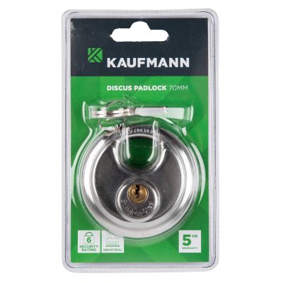 KAUFMANN PADLOCK DISCUS 70MM S/ STEEL