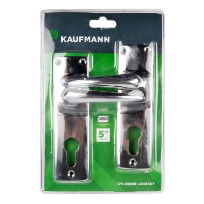KAUFMANN LOCKSET PROFILE CYLINDER W/CP STEEL