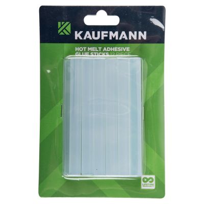KAUFMANN HOTMELT GLUE GUN STICKS 100X10MM 12PCE