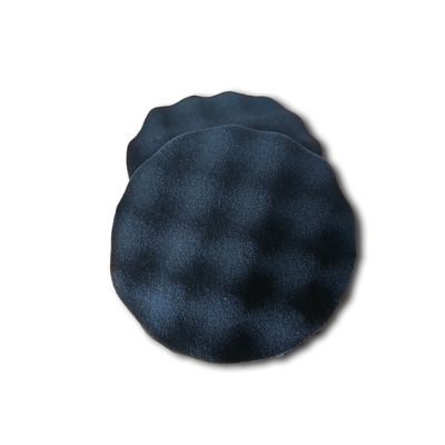 GLISSEN Nitro Black Waffle Finishing Foam Applicators 2 Pack 150mm/6