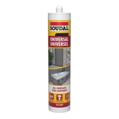 123975 SOUDAL Universal Silicone Clear 270ml