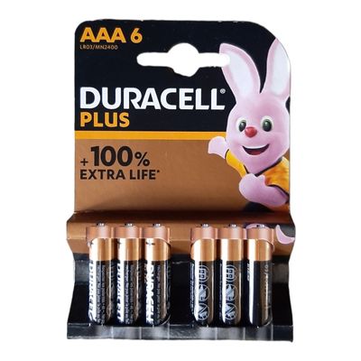 Battery DURACELL Plus Remote Aaa 6's 1.5v Duro60