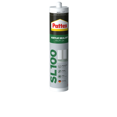 Pattex SL100 White Acrylic sealant 280ml