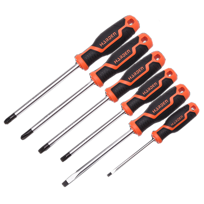 6Pc Screwdriver Set Soft Handle (SL, TX,PH, PZ)