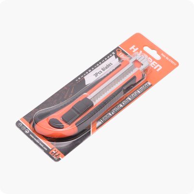18mm Plastic Knife Metal Holder 3Pcs Blade