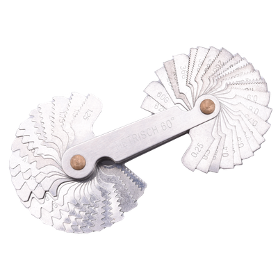 52Pcs thread pitch gauge (metric & imperial)