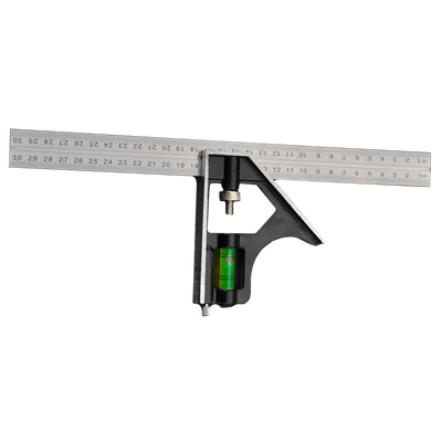 300mm Combination Square with Aluminium Base