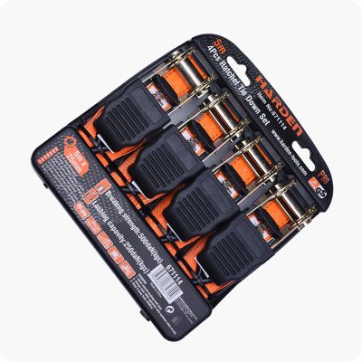 4Pcs ratchet tie down set 25mm x 5m