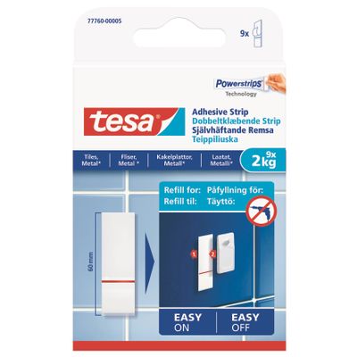 TESA Powerstrips Tiles 2kg 9 Strips