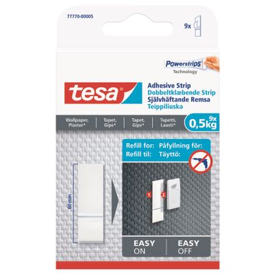 TESA Powerstrips Sensitive Surface 0.5kg 9 Strips