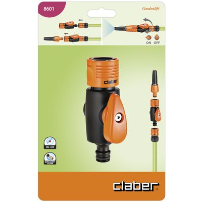 COUPLING QUICK CLICK & CLICK CONNECTOR WITH SHUT-OFF VALVE