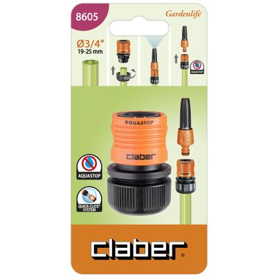 3/4 inch CLICK CONNECTOR WITH AQUASTOP (CARDED)