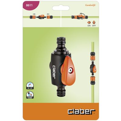 TWO WAY QUICK CLICK CONNECTOR WITH SHUT-OFF VALVE