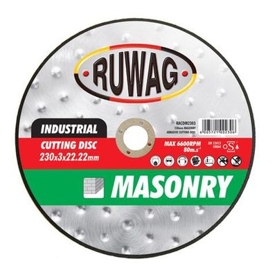 230mm MASONRY ABRASIVE CUTTING DISC (25/box) /ea
