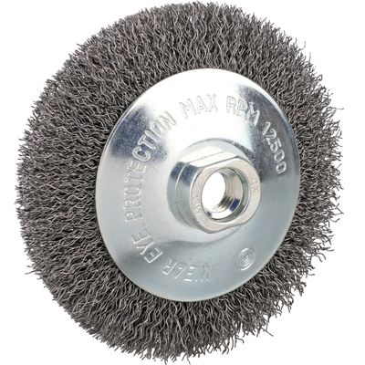 115mm crimped bevel wire brush M14x2