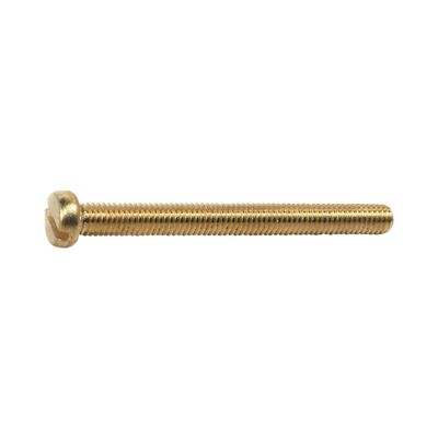 Machine Screw Brass Cheese Head Slotted 5x20mm (5)
