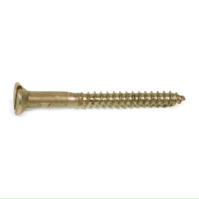 Solid Brass Wood Screw 4x50mm (10)