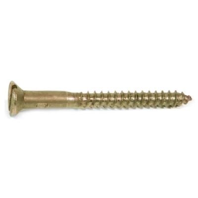 Solid Brass Wood Screw 5x40mm (10)