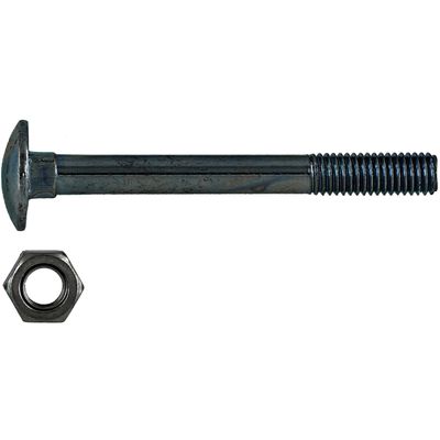Cup Square Bolt & Nut Black 10x90mm (100)