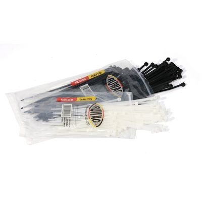 Cable Ties White 4.9x381mm (10)