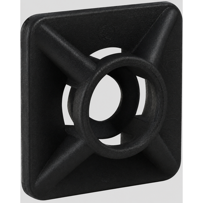 Mount Pad Cable Ties Black 28x28mm (10)