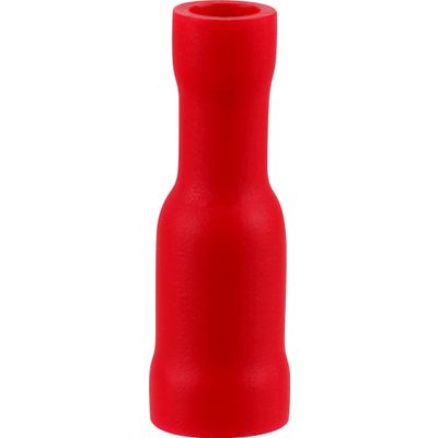 Pre-Ins Bullet Terminal Female Red 4mm (25)