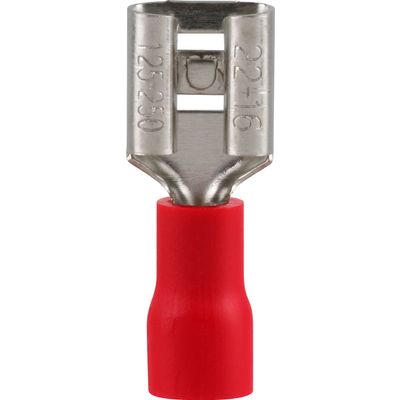 Pre-Ins Female Disconnect Red 2.8mm (8)
