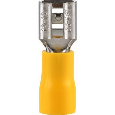 Pre-Ins Female Disconnect Yellow 6.3mm (8)