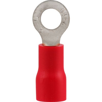 Pre-Ins Ring Terminal Red 4mm (8)