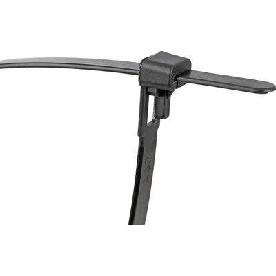 Reusable Cable Ties Black 7.6x370mm (10)