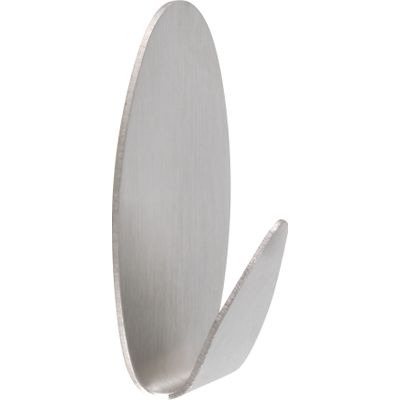 Stick-on Stainless Steel Oval Hook Medium (3)