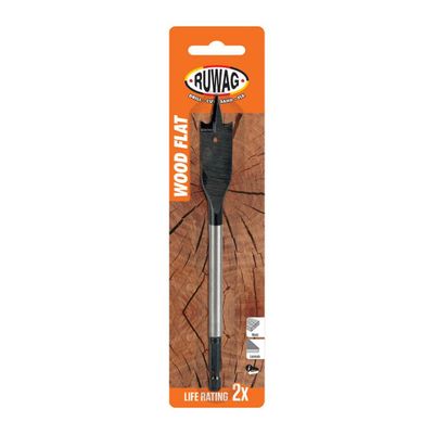 19.00mm wood flat long carded
