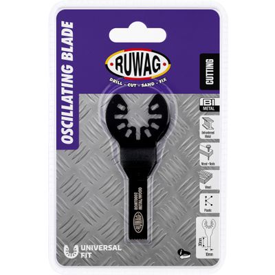oscillating mult-tool straight blade for wood & metal 10mm
